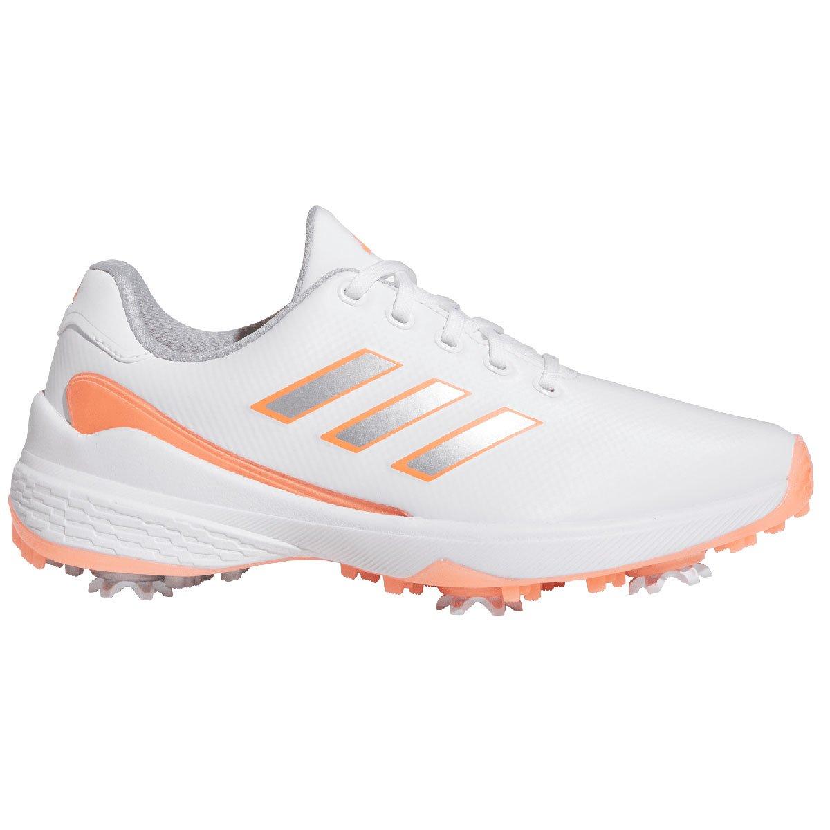 adidas ZG23 Lightstrike Ladies Golf Shoes - White/Silver/Coral adidas ZG23 Lightstrike Ladies Golf Shoes - White/Silver/Coral
