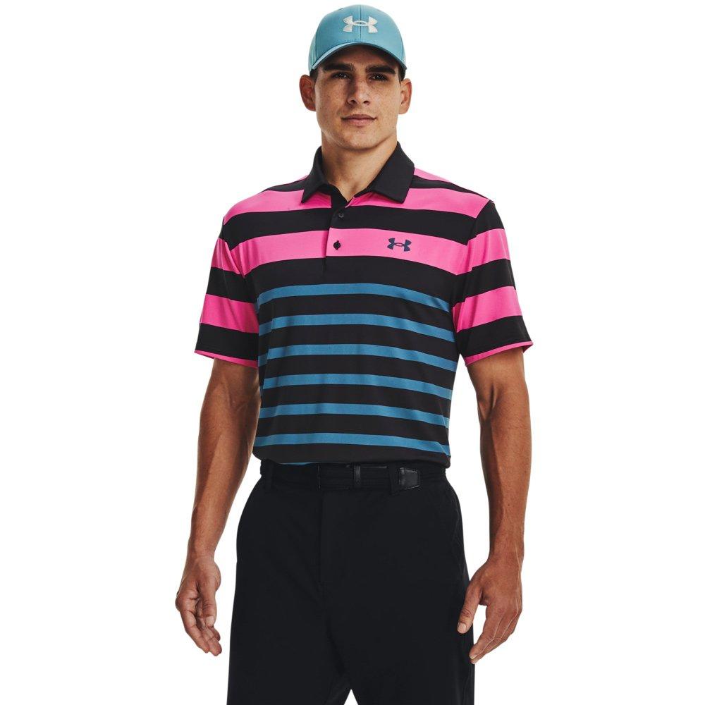 Under Armour Men's Playoff 3.0 Rugby YD Stripe Golf Polo Shirt