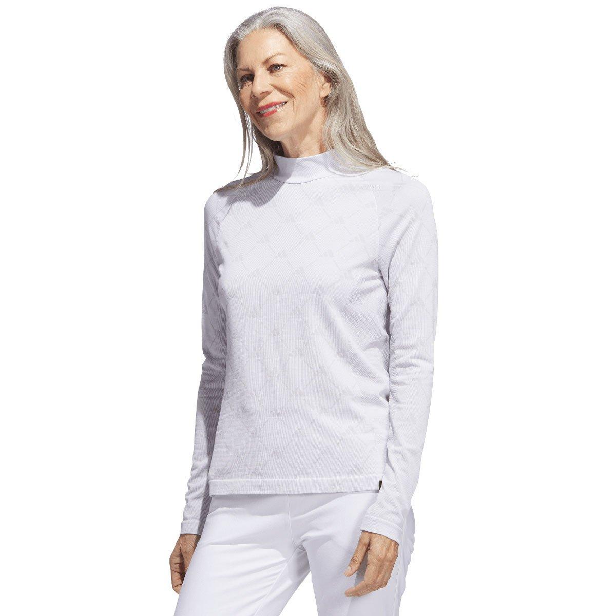 adidas Ultimate365 Tour Monogram Mock Neck Long Sleeve Golf Base Layer