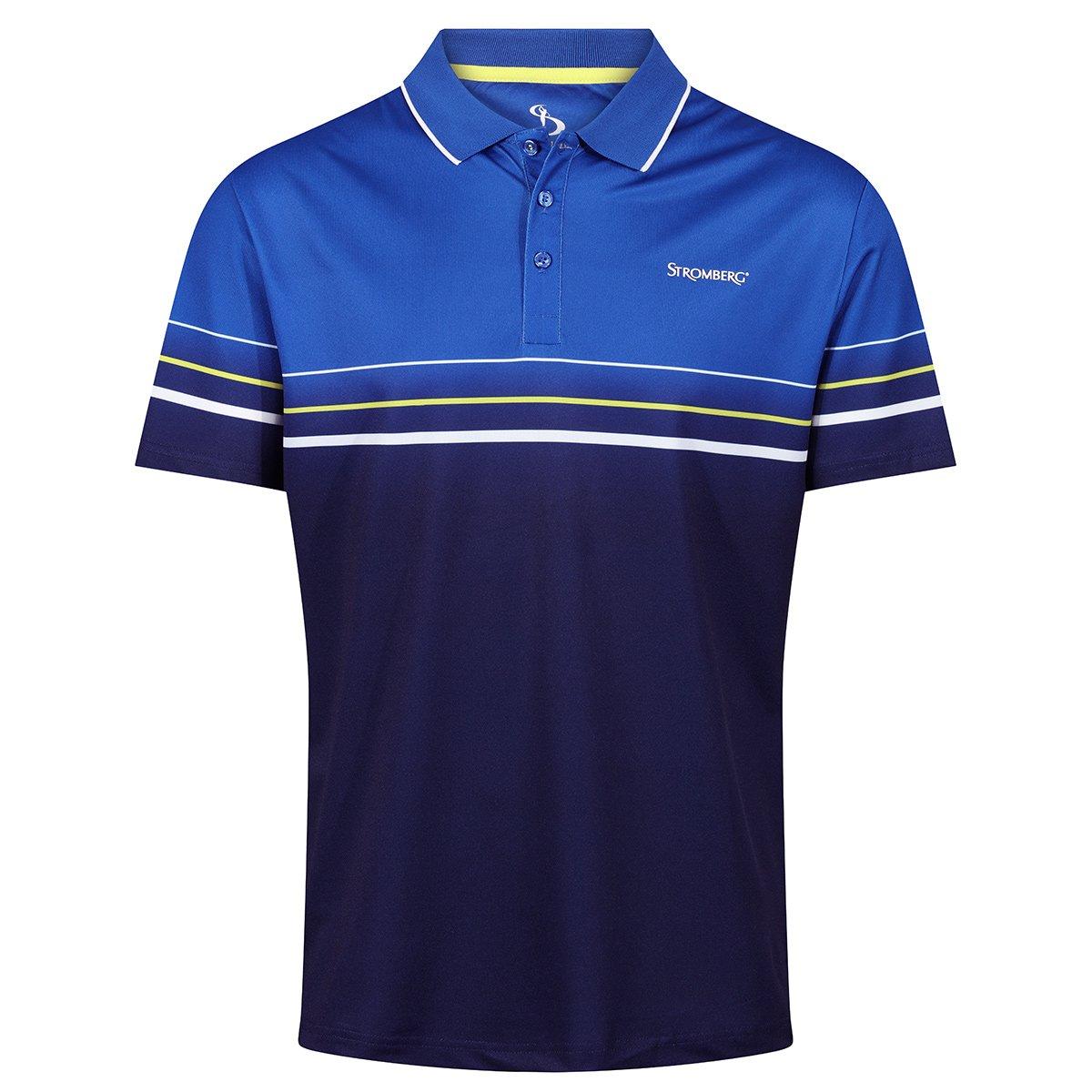 Stromberg Stromberg Colour Block Chest Stripe Polo Shirt