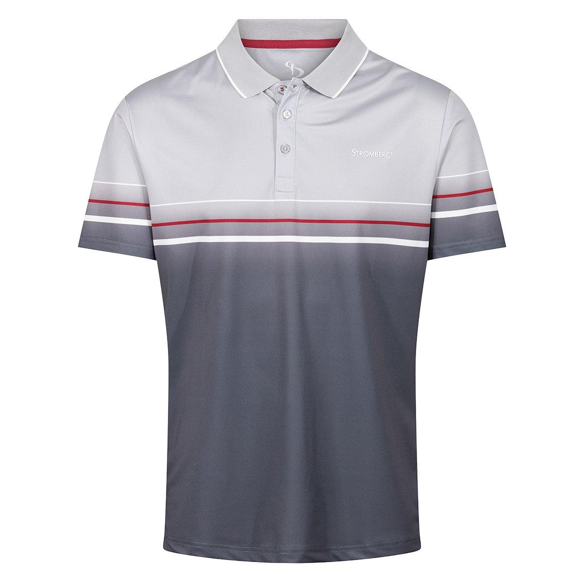 Stromberg Colour Block Chest Stripe Polo Shirt
