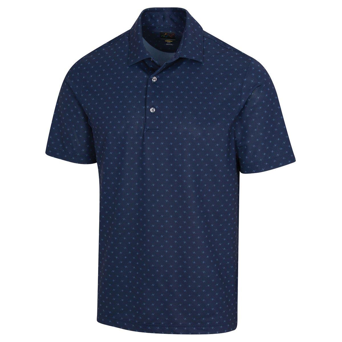 Greg Norman Freedom Micro Pique Spinner Print Polo Shirt