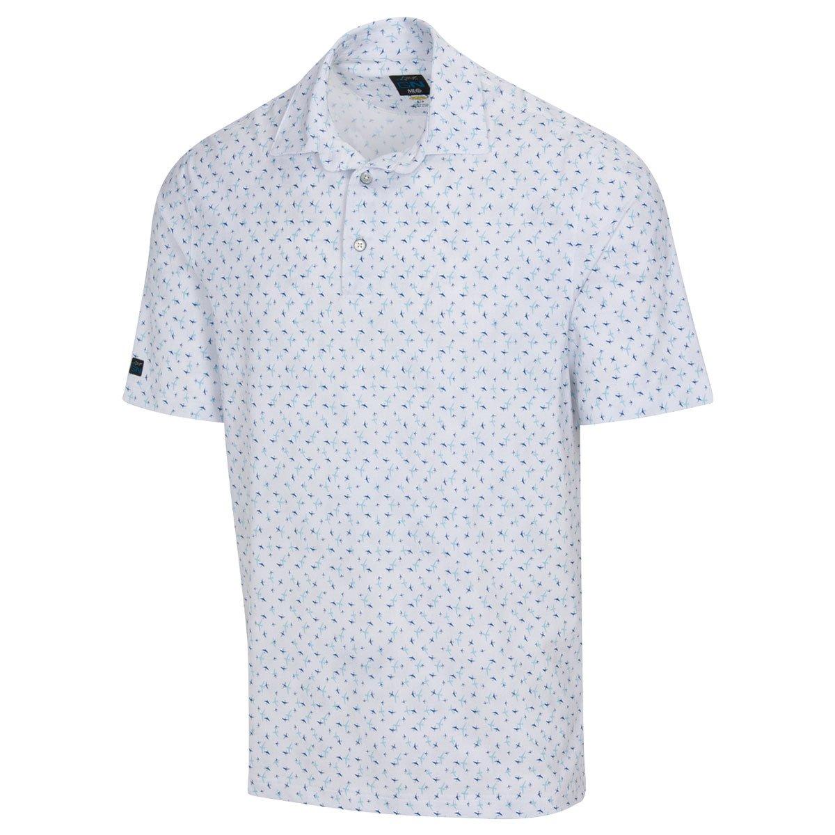 Greg Norman Men's Skywriting Golf Polo Shirt