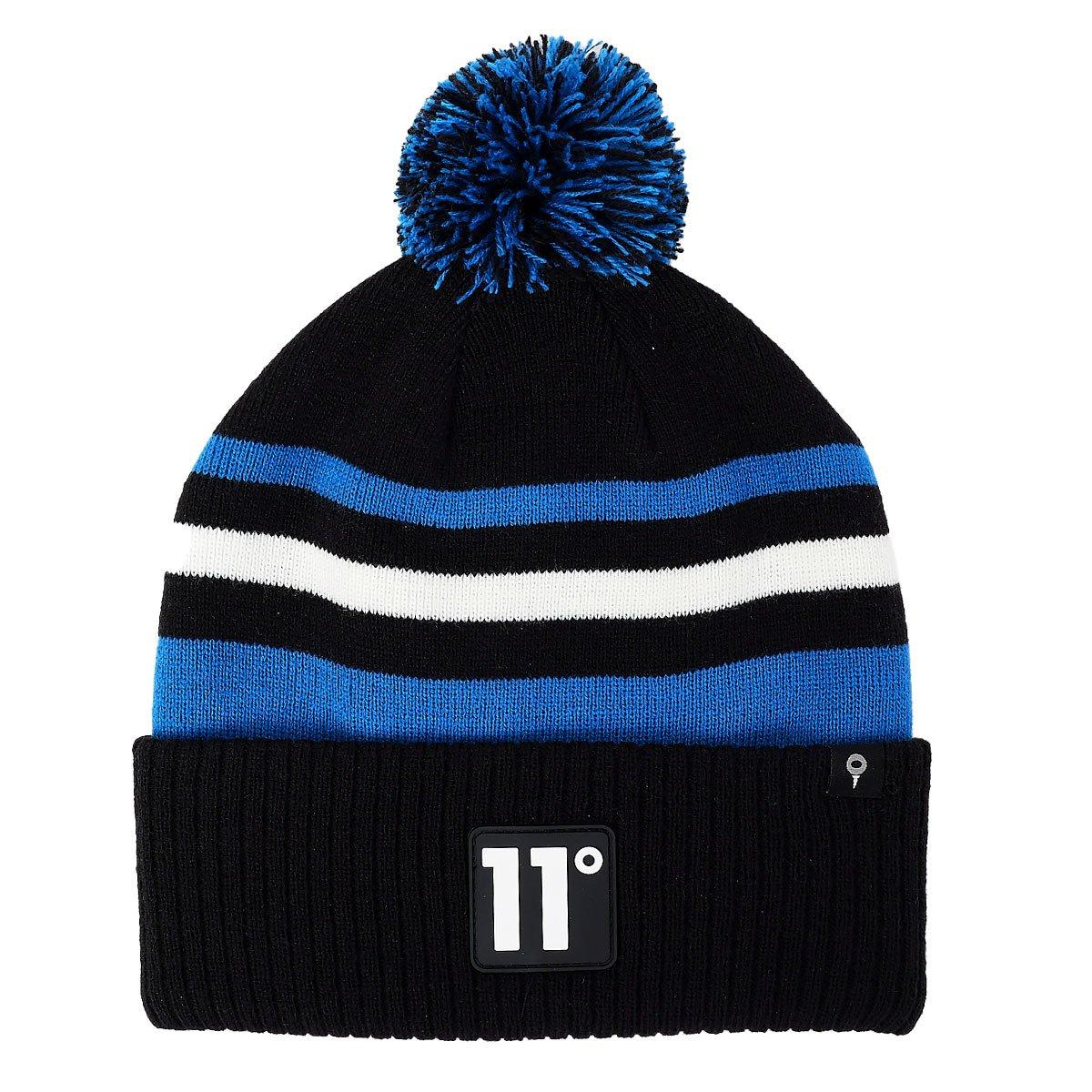 11 Degrees Fleece Lined Graphic POM Golf Beanie