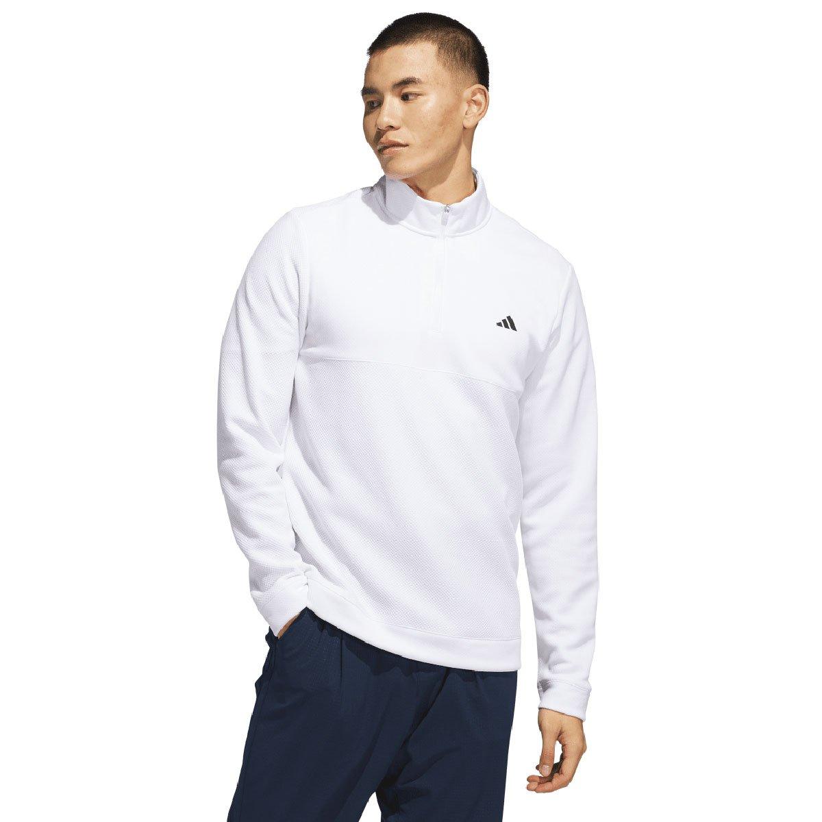 adidas Men's Ultimate365 Textured Quarter Zip Golf Mid Layer