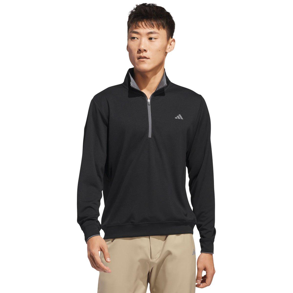 adidas Men's UPF Lightweight Quarter Zip Golf Mid Layer