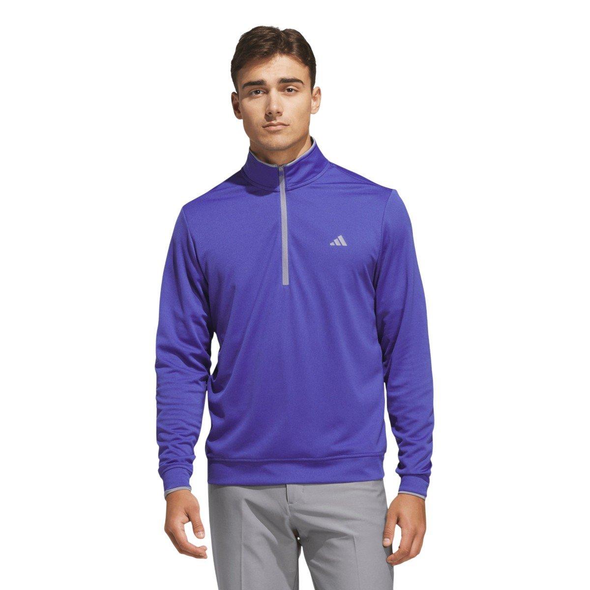 adidas Men's UPF Lightweight Quarter Zip Golf Mid Layer