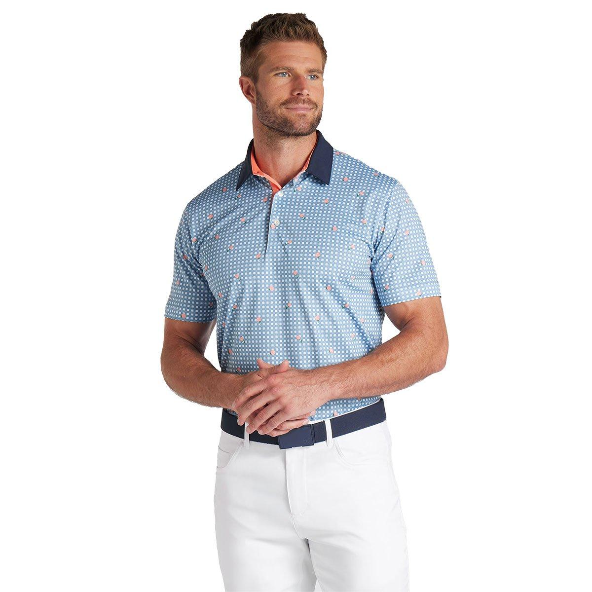 PUMA Men's Gingham Golf Polo Shirt