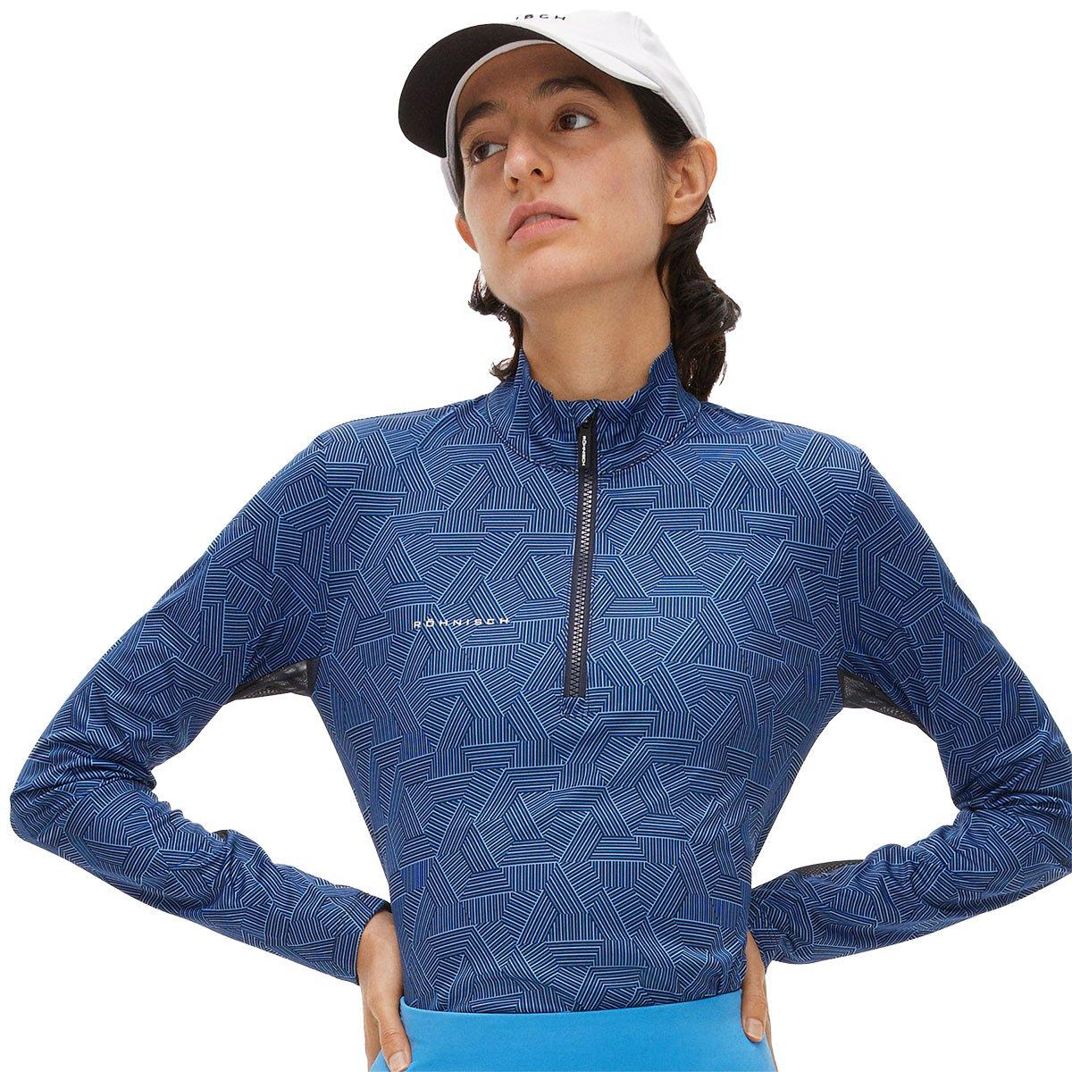 Rohnisch Ladies UV Mesh Half Zip Golf Mid Layer