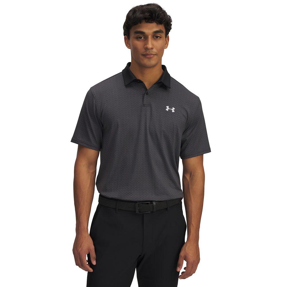 Under Armour Men's T2G Printed Plain Golf Polo Shirt
