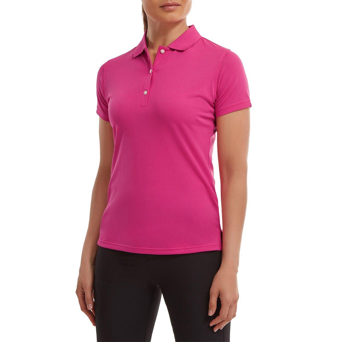 Golf Outlet Hot Pink Ladies Golf Shirts Footjoy Ladies Stretch Pique