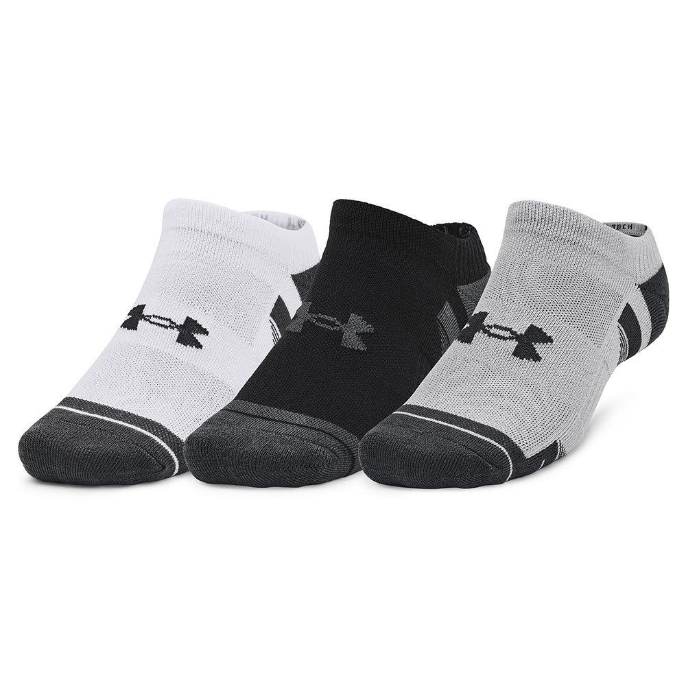 Under Armour Men's Performance Tech No Show 3 Pair Pack Golf Socks