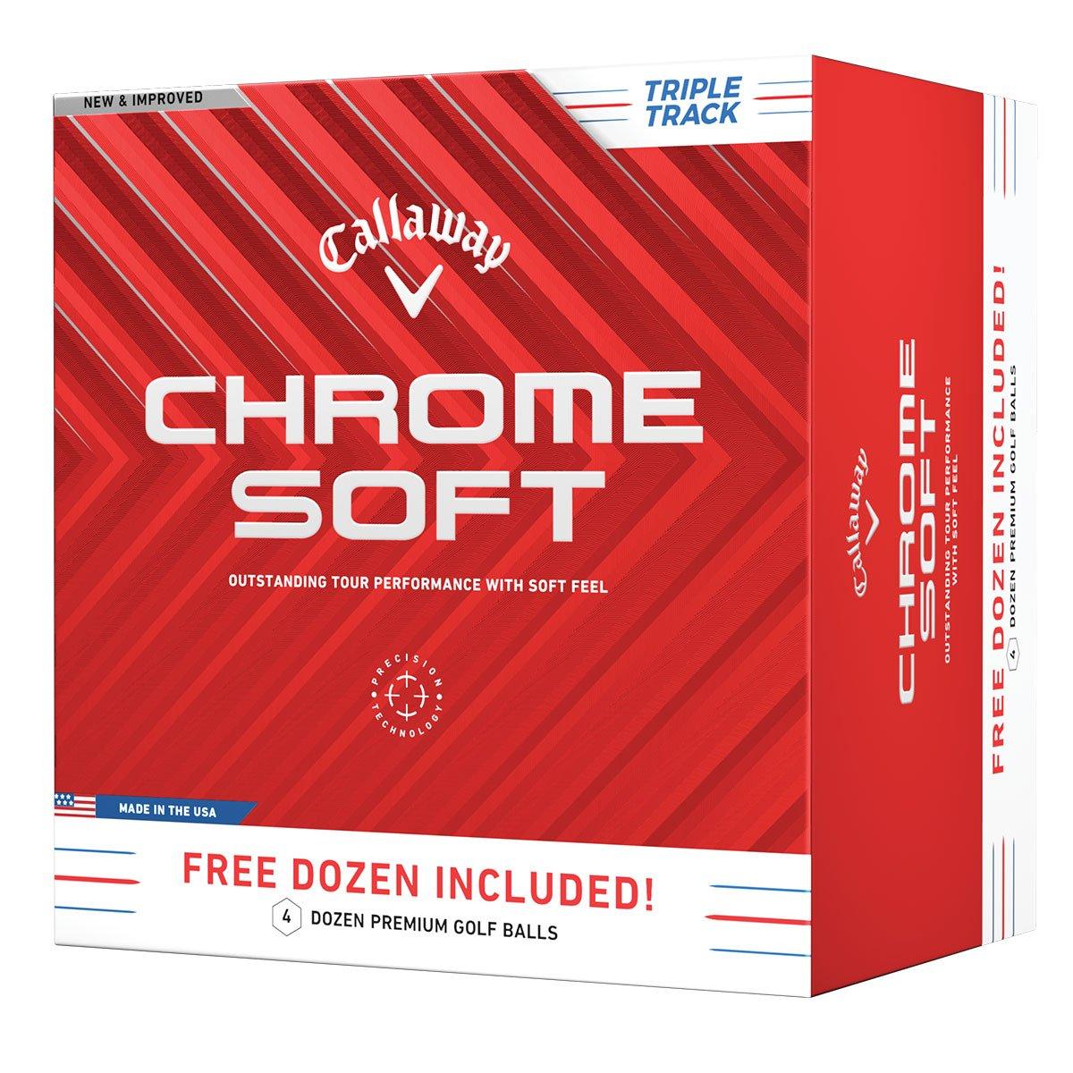 Callaway Chrome Soft Triple Track 4 for 3 Golf Ball Pack
