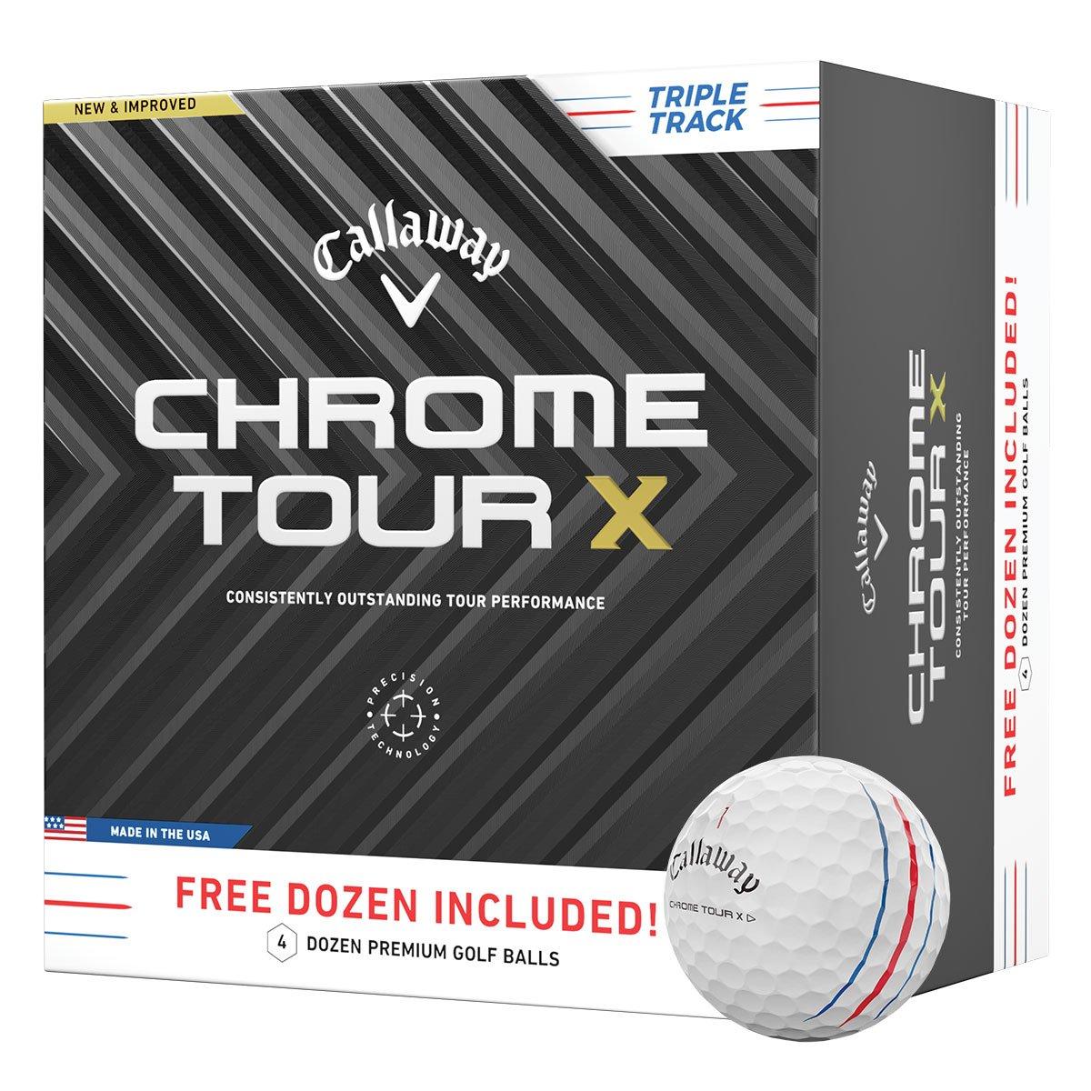 Callaway Chrome Tour X Triple Track 4 for 3 Golf Ball Pack