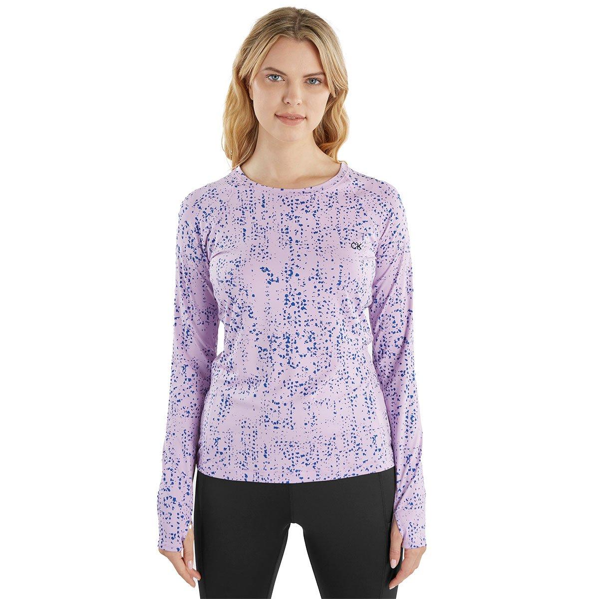 Calvin Klein Ladies Pebble Long Sleeve Golf T-shirt American Golf