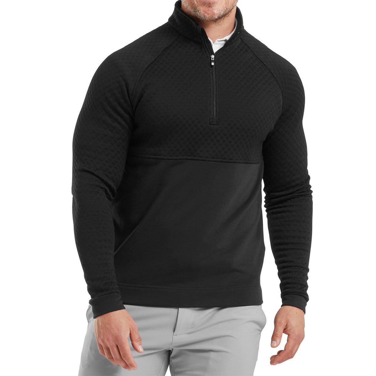 Footjoy Mens Jacquard Thermal Chill-out Half Zip Golf Mid Layer