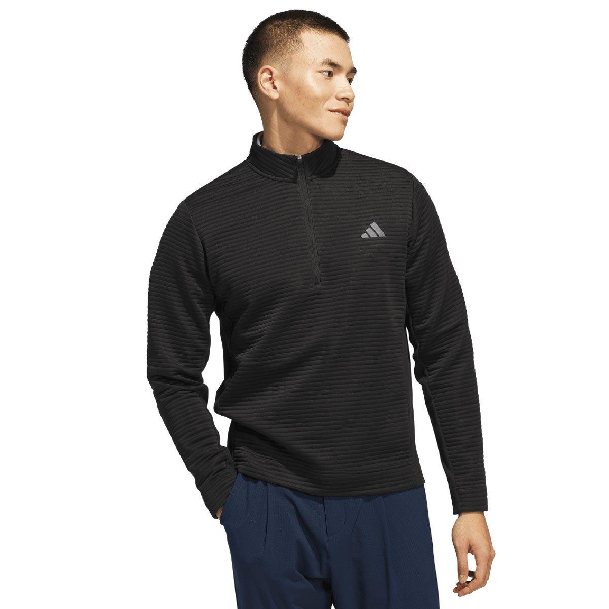 adidas Men's Ultimate365 DWR Textured Quarter Zip Golf Mid Layer