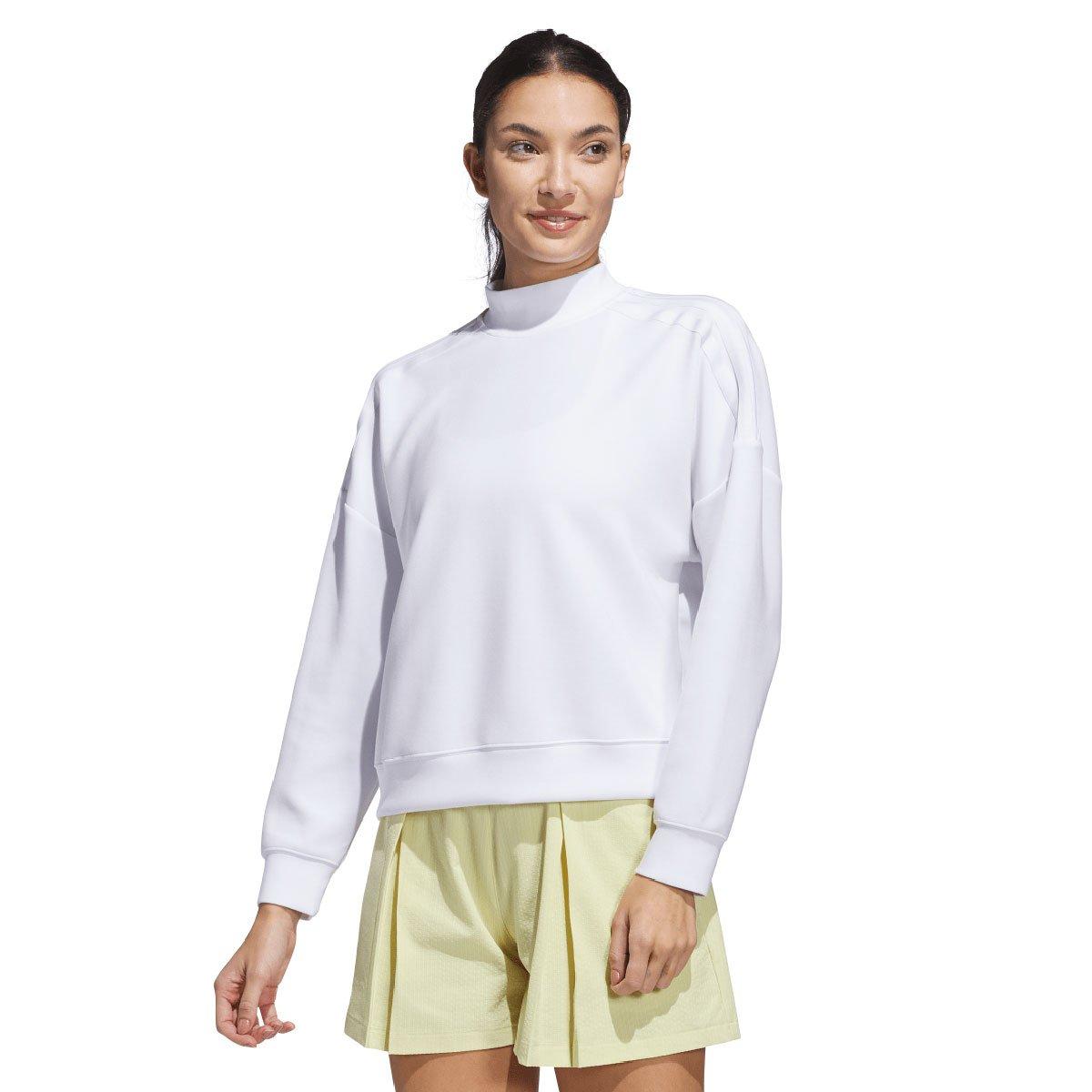 adidas Ladies Beyond the Course Spacer Mock Golf Sweatshirt