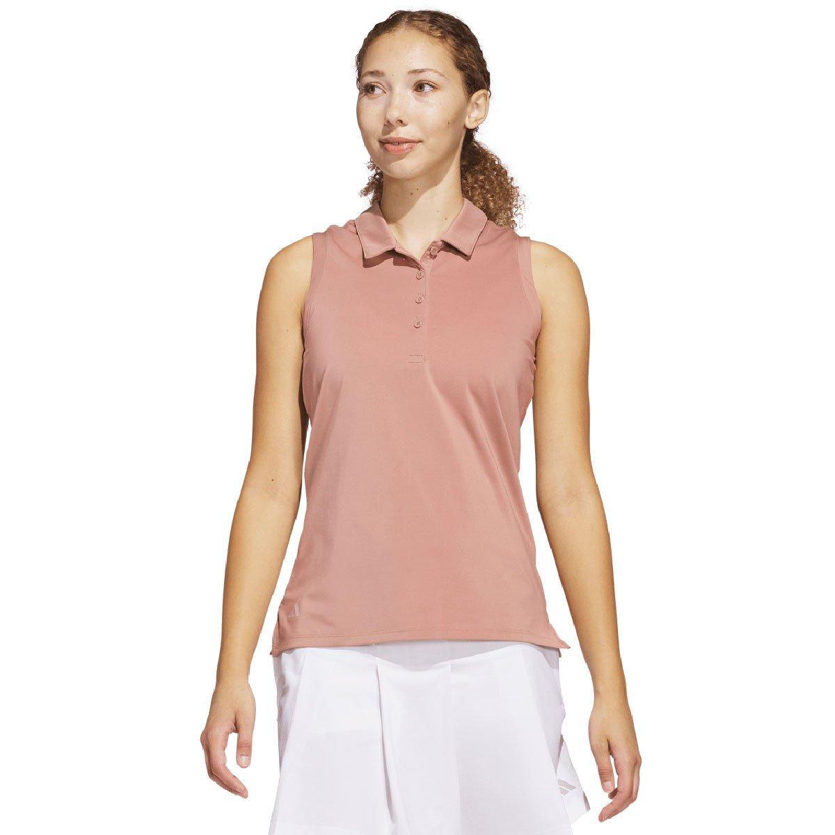 Adidas Ladies Ultimate365 Solid Sleeveless Golf Polo Shirt