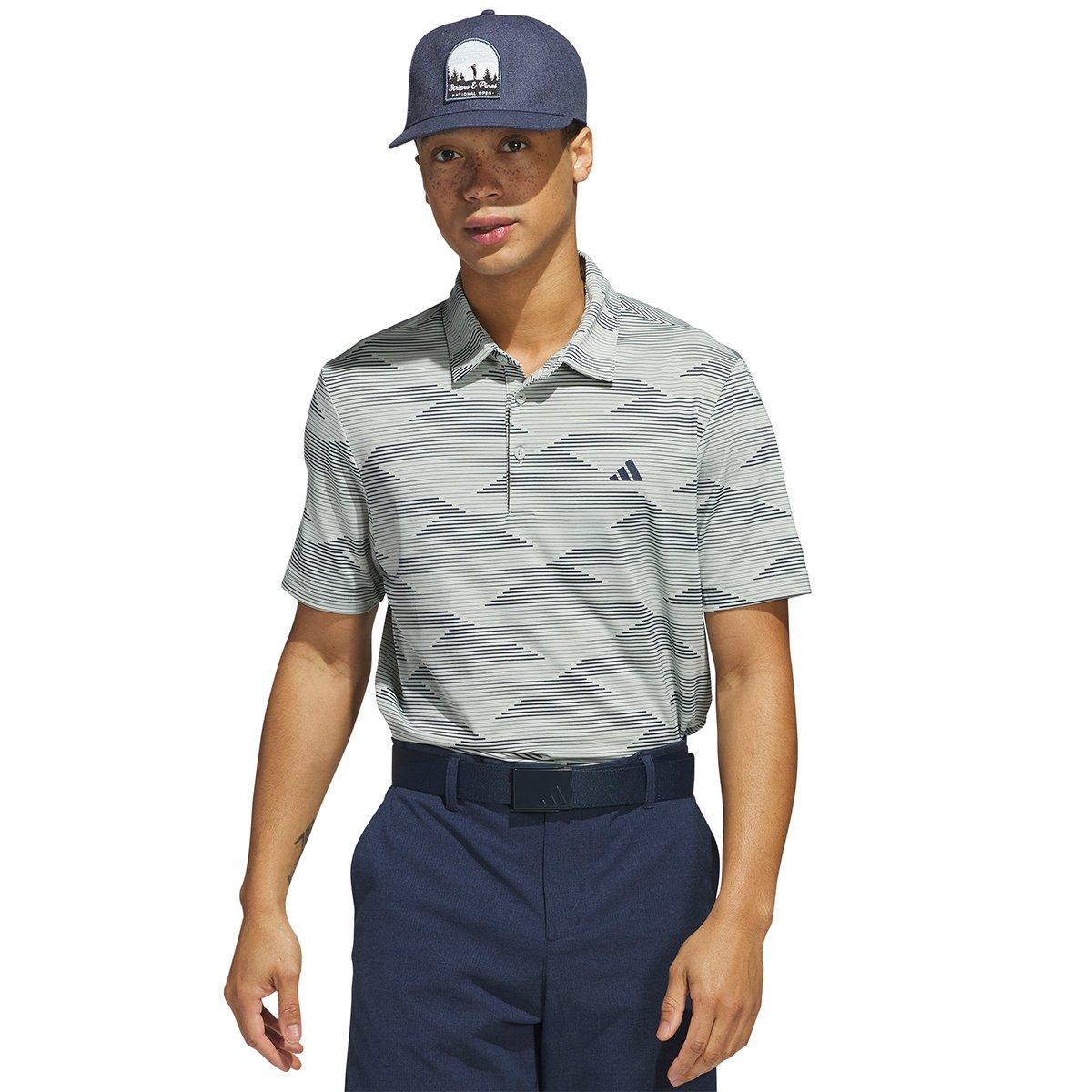 adidas Ultimate365 Speed Stripe Golf Polo Shirt - Navy adidas Ultimate365 Speed Stripe Golf Polo Shirt - Navy
