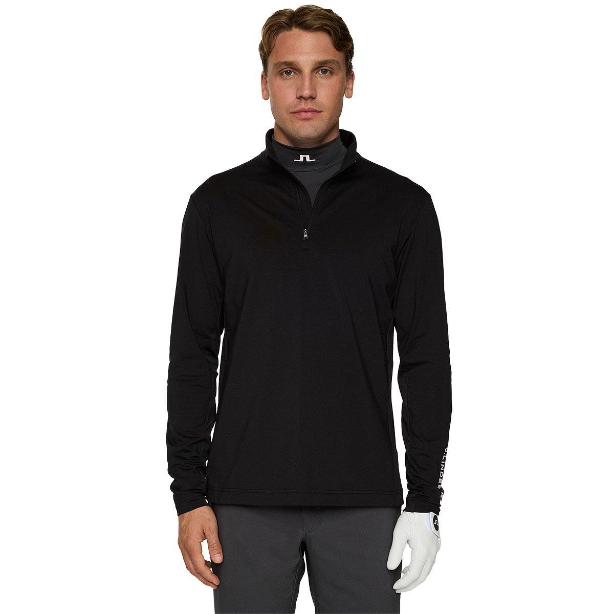 J.Lindeberg Men's Tour Tech Quarter Zip Golf Mid Layer