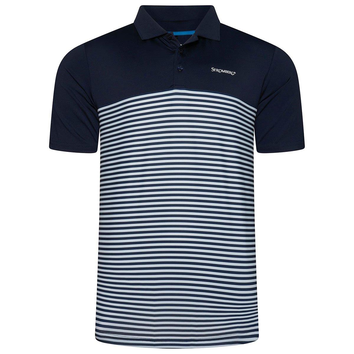 Stromberg Men's Alston Stripe Golf Polo Shirt