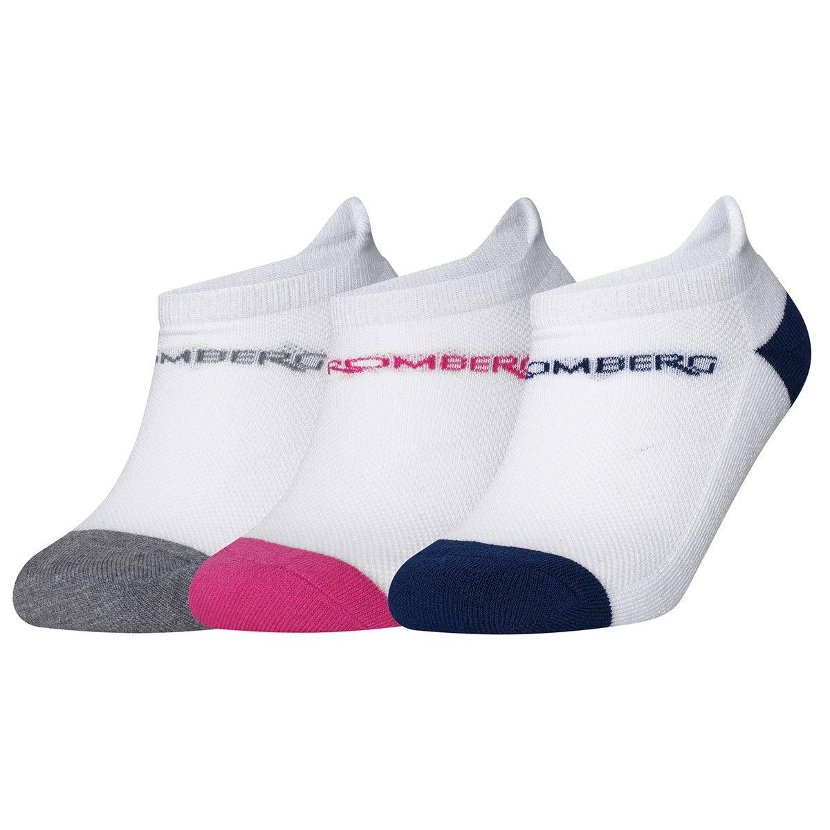 Stromberg Ladies No Show 3-Pair Pack Golf Socks
