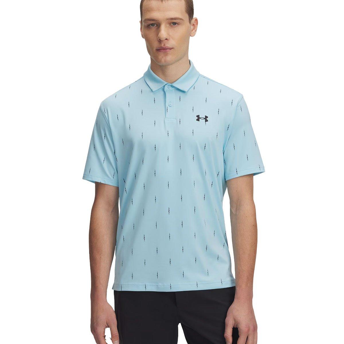 Under Armour Men's T2G Deuces Dash Print Golf Polo Shirt
