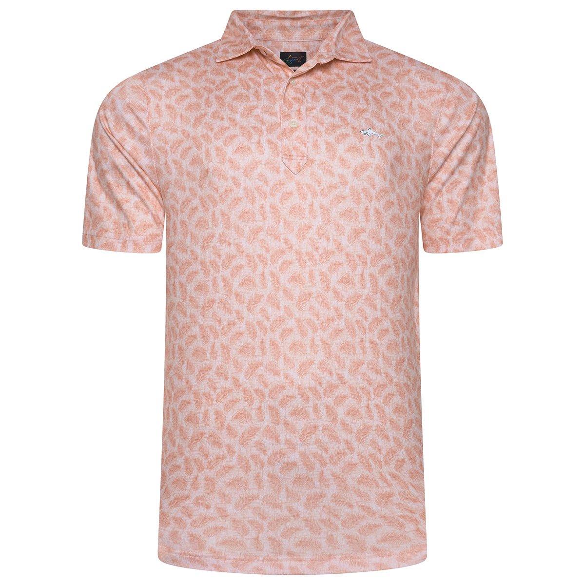 Greg Norman Men's Forest Fern Golf Polo Shirt
