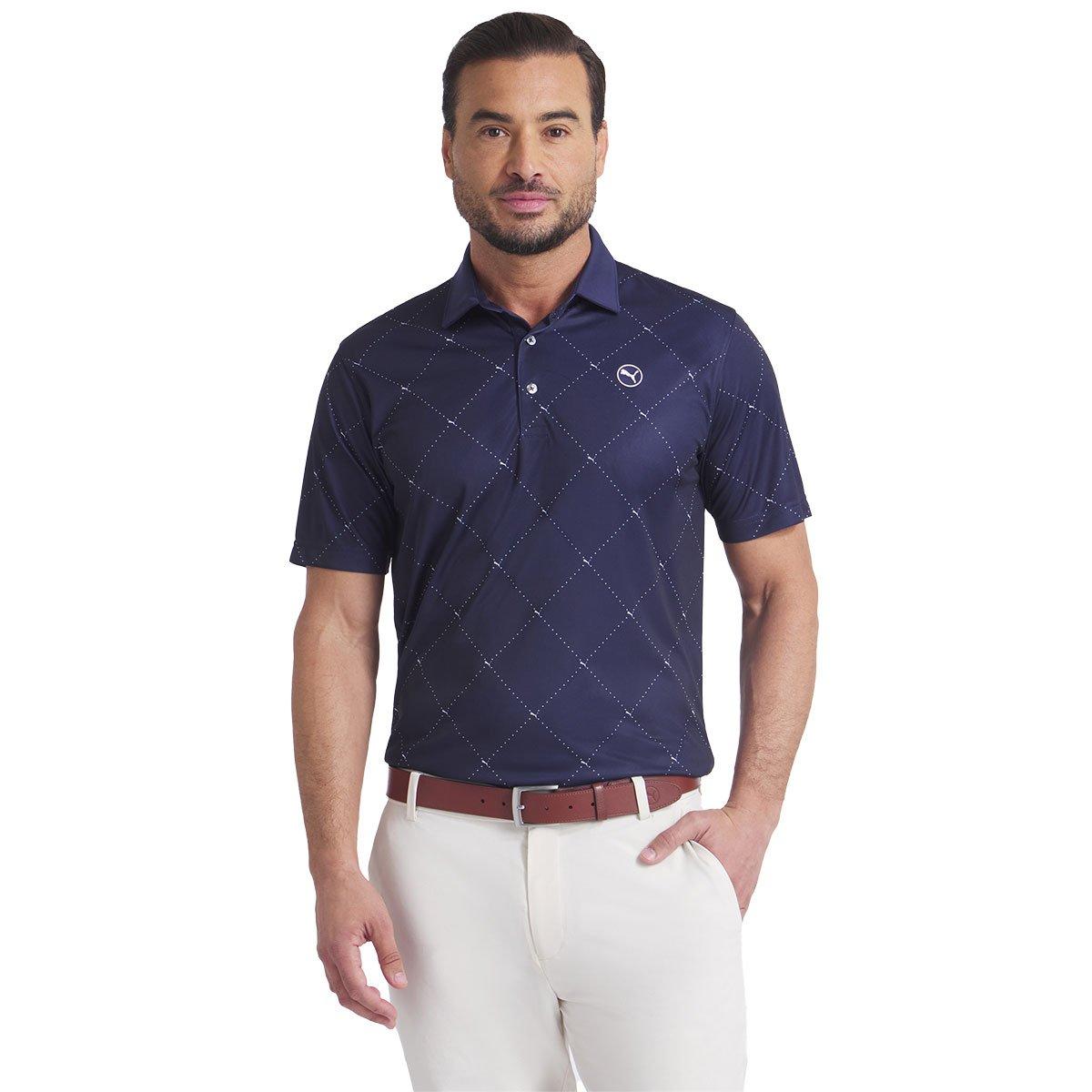 Puma Puma Pure 2.0 Argyle Print Polo Shirt
