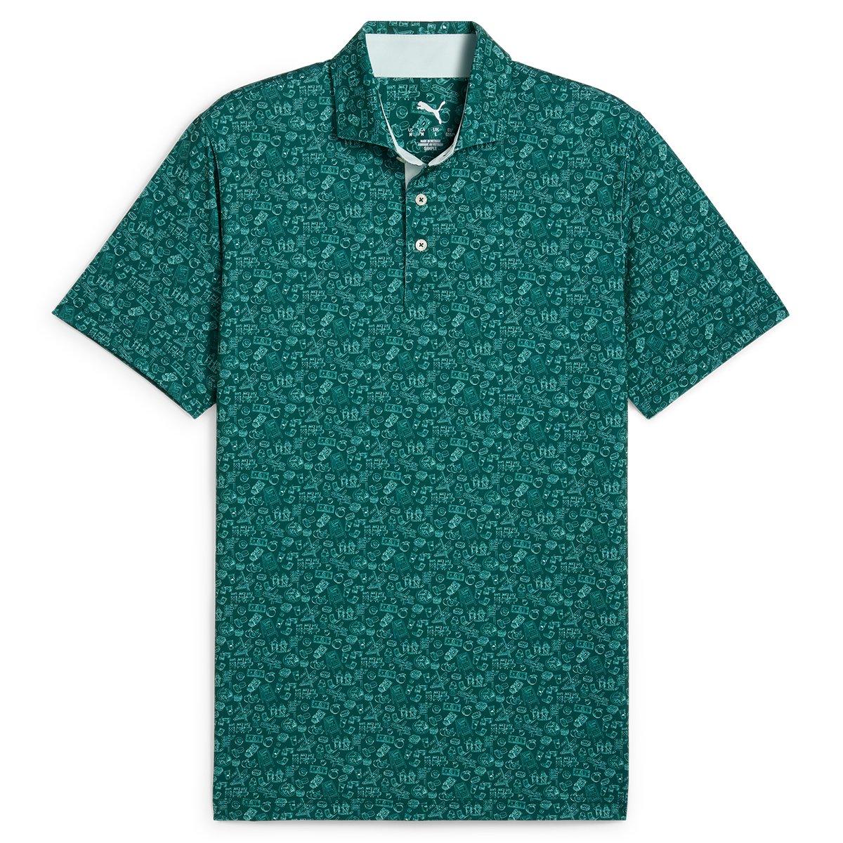 PUMA Men's MATTR Peach Stand Golf Polo Shirt