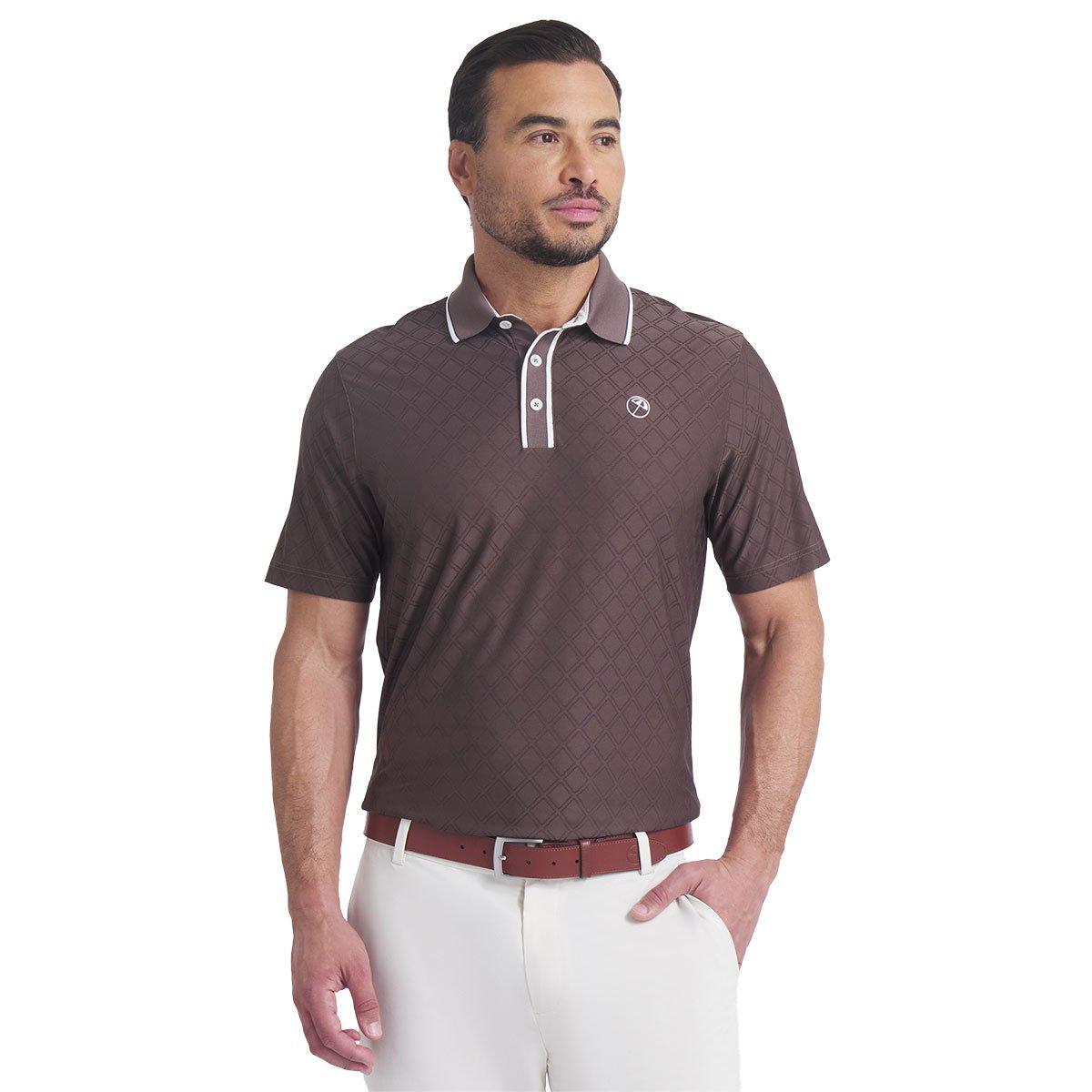 PUMA Men's X Arnold Palmer Tipped Jacquard Golf Polo Shirt