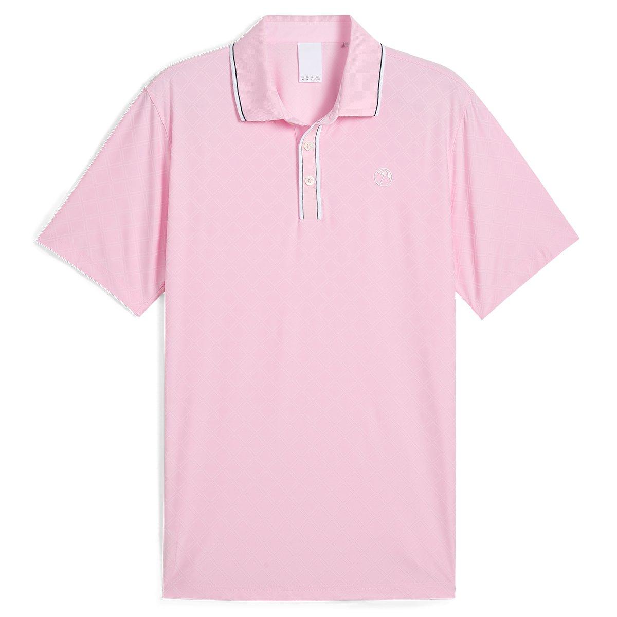 PUMA Men's X Arnold Palmer Tipped Jacquard Golf Polo Shirt