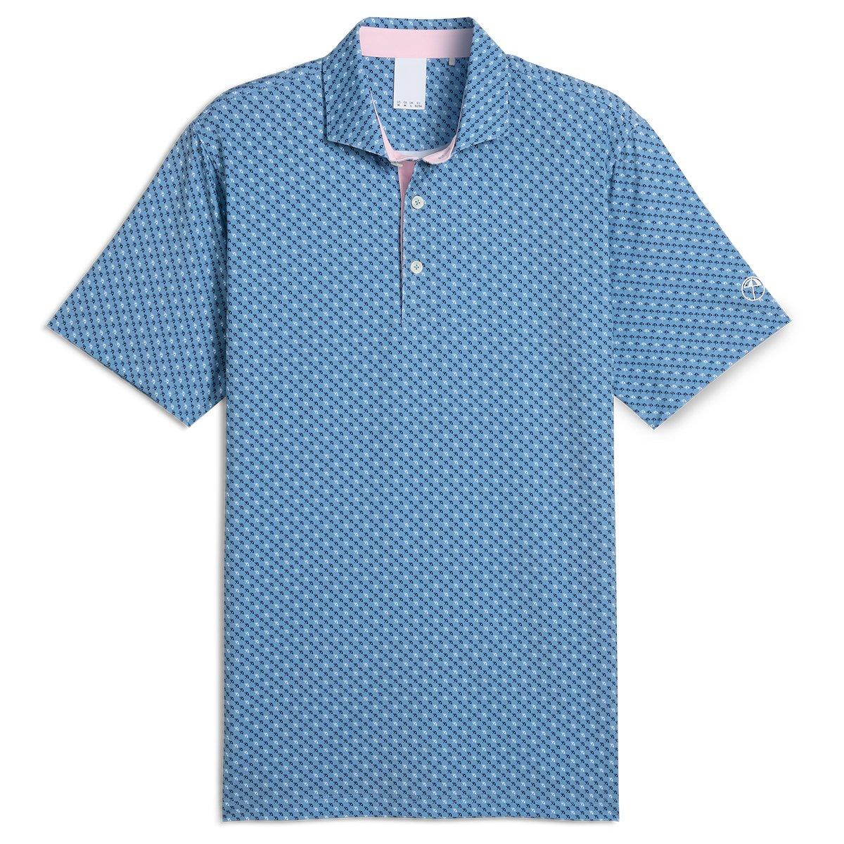 PUMA Men's X AP Micro Umbrellas Golf Polo Shirt