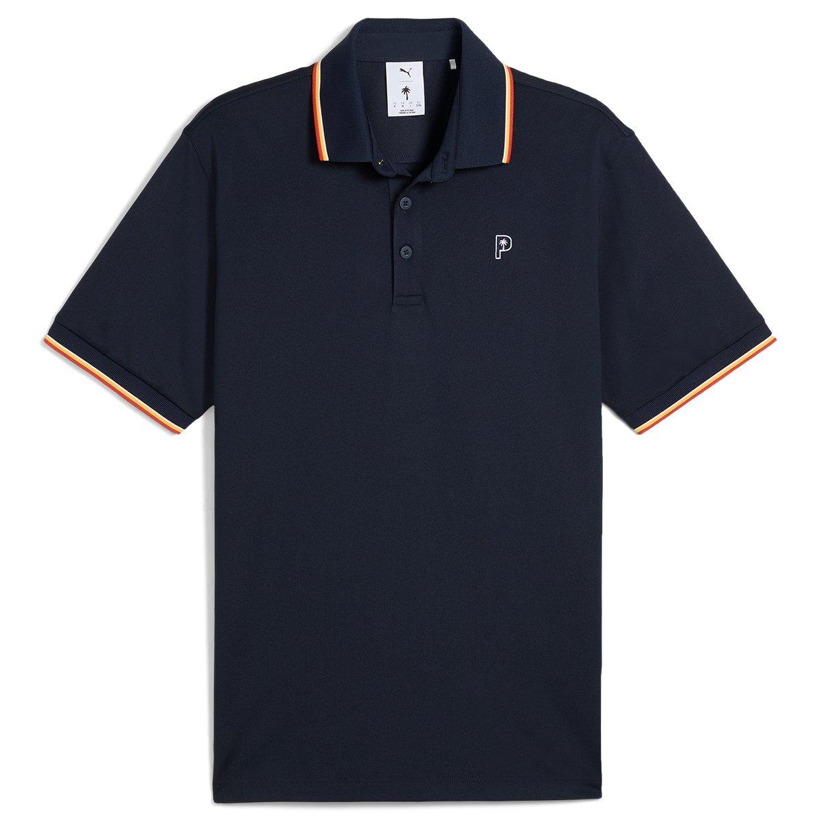PUMA Men's X Palm Tree Crew Tipped Golf Polo Shirt
