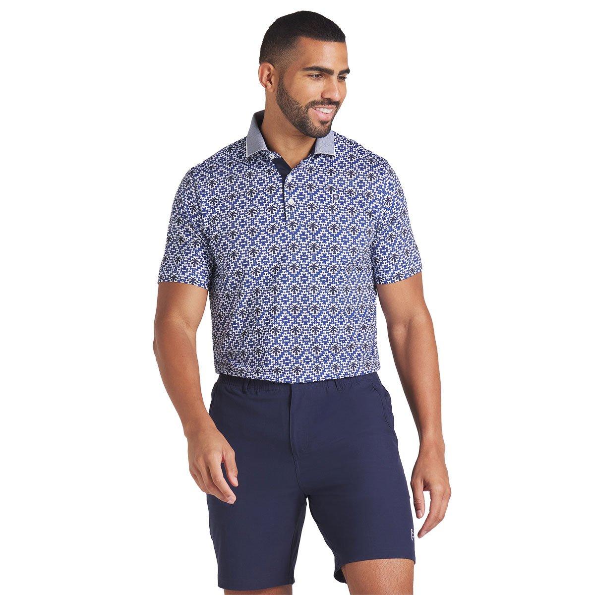 Puma Puma X Palm Tree Crew Tile Print Polo Shirt