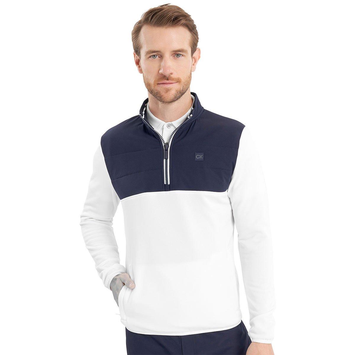 Calvin Klein Men's Atlantic Hybrid Half Zip Golf Mid Layer