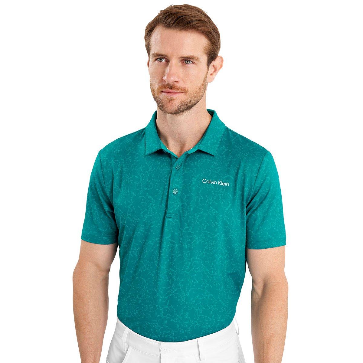 Calvin Klein Abstract Watercolour Polo Shirt