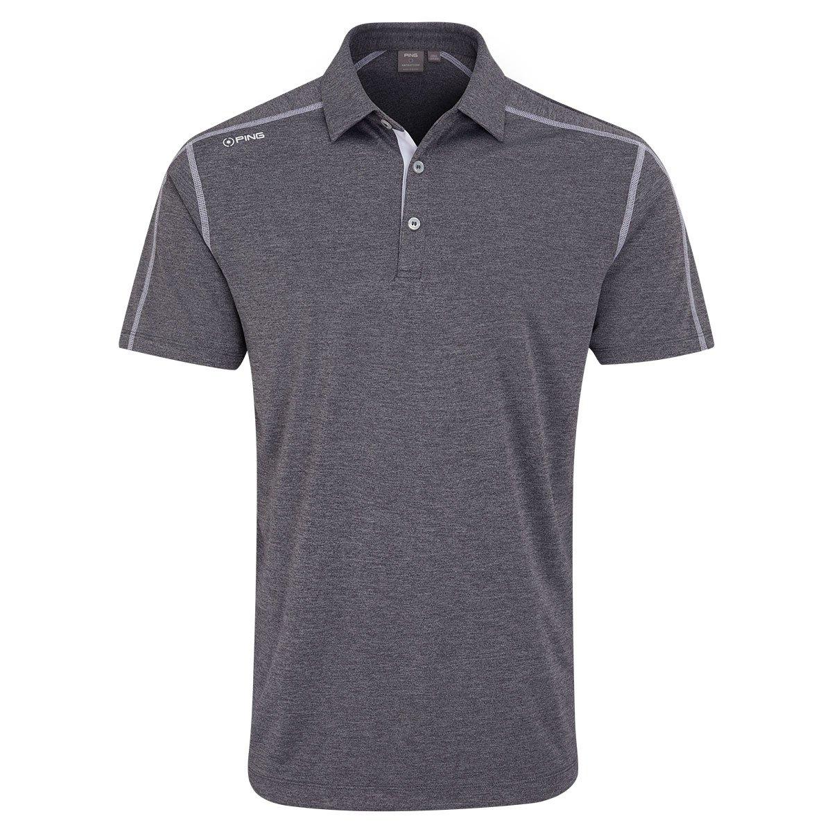 PING Men's Fynn Heathered Golf Polo Shirt