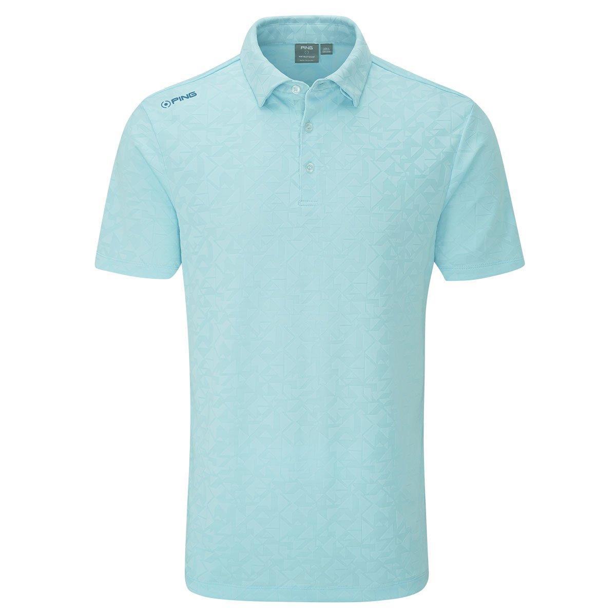 PING Men's Geo Camo Jacquard Golf Polo Shirt
