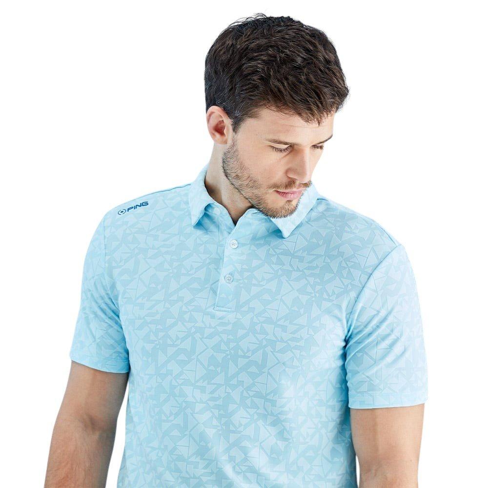 PING Men's Geo Camo Jacquard Golf Polo Shirt