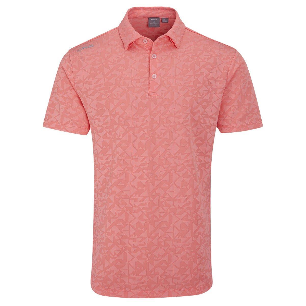 PING Men's Geo Camo Jacquard Golf Polo Shirt