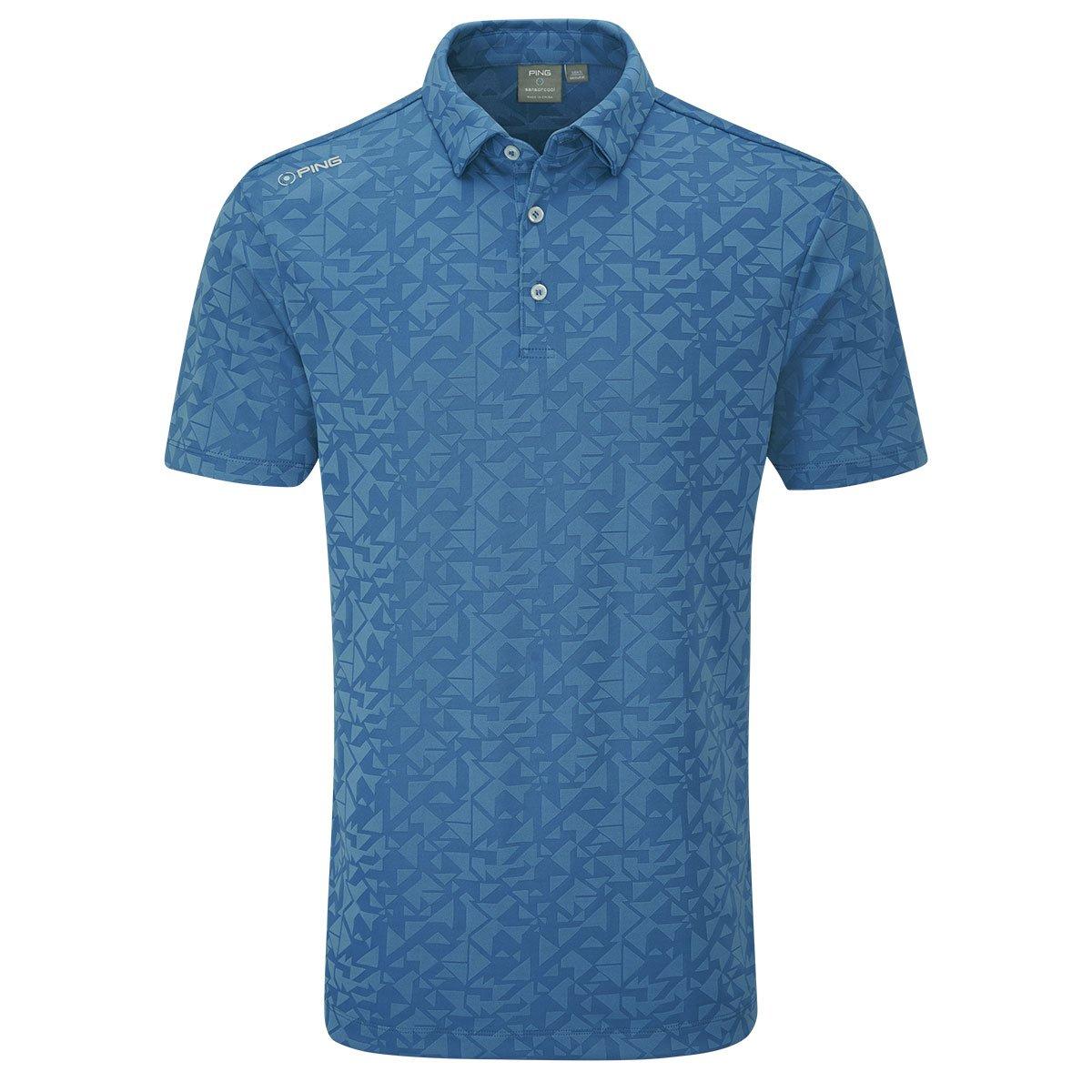 PING Men's Geo Camo Jacquard Golf Polo Shirt