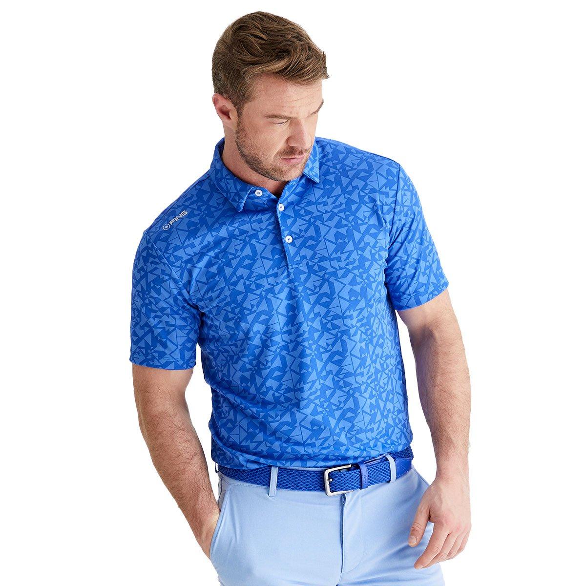 Ping Ping GEO Camo Jacquard Polo Shirt