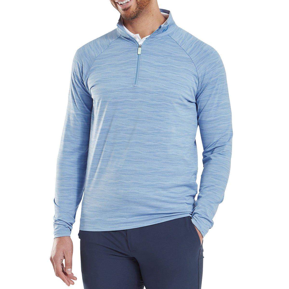 Footjoy Mens Wave Jacquard Chill-out Golf Mid Layer American Golf