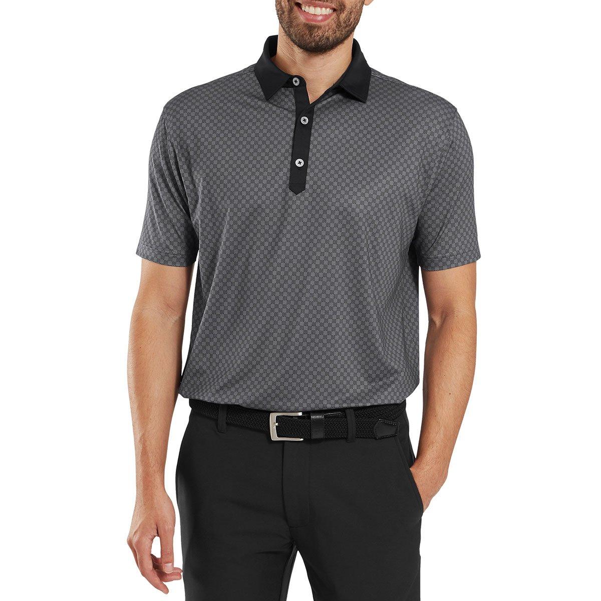 FootJoy FootJoy Checker Print Lisle Polo Shirt