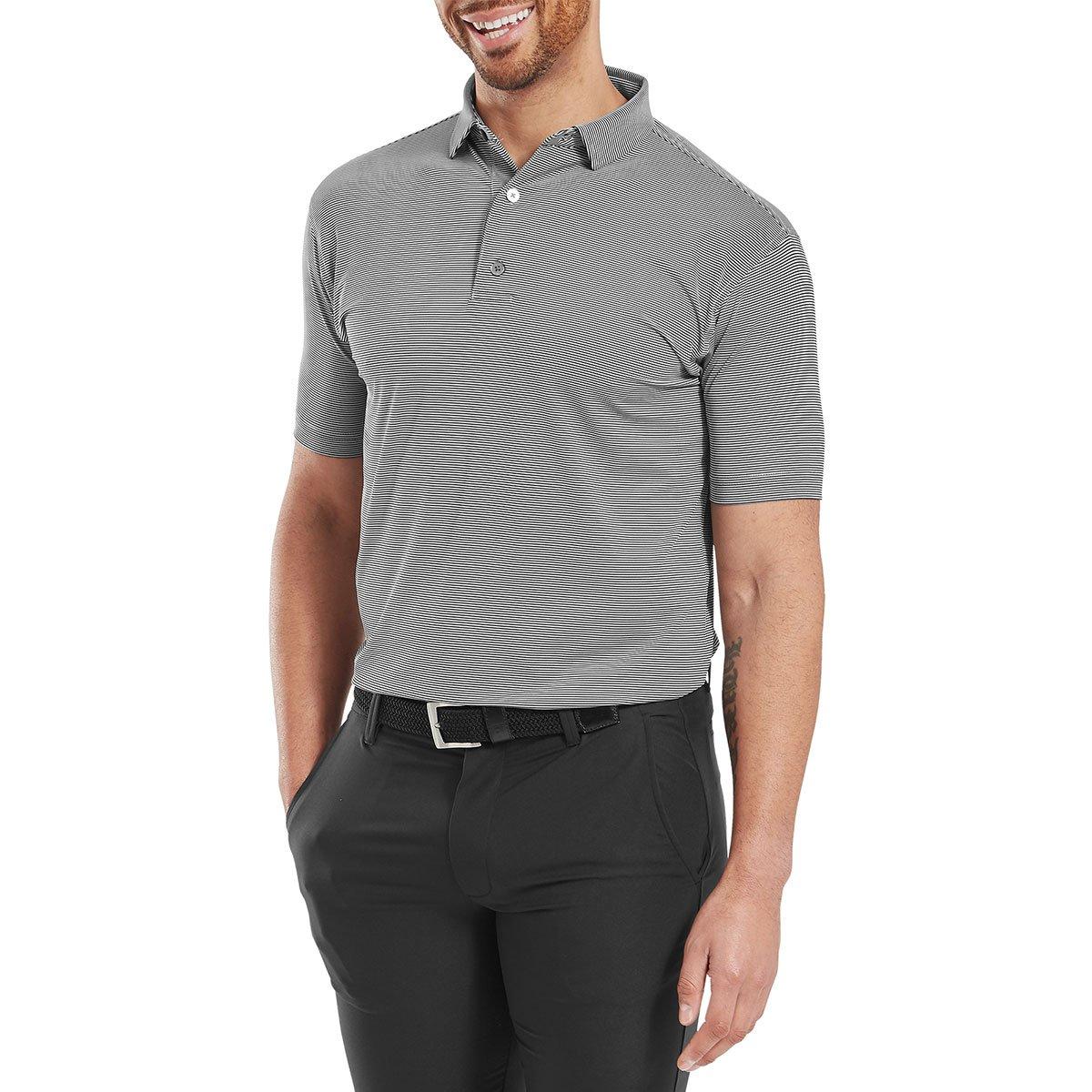 FootJoy FootJoy Micro Feeder Stripe Lisle Polo Shirt