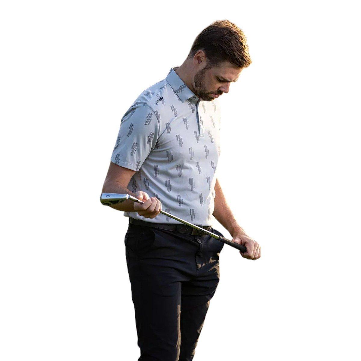 PING Men's Arizona Cactus Golf Polo Shirt