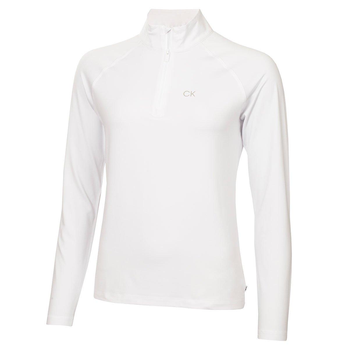 Calvin Klein Ladies Bellevue Quarter Zip Golf Mid Layer Midlayer