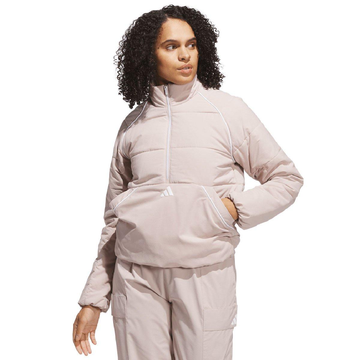 adidas Ladies Beyond TWISTWEAVE Quarter Zip Golf Jacket